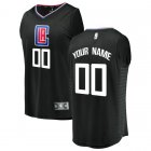 Camiseta Custom 0 Los Angeles Clippers Statement Edition Negro Nino